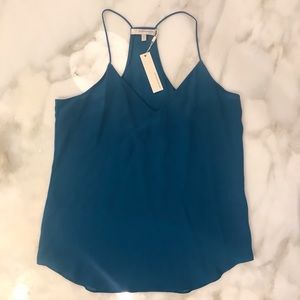 Lavender Brown Silk Cami, blue, medium
